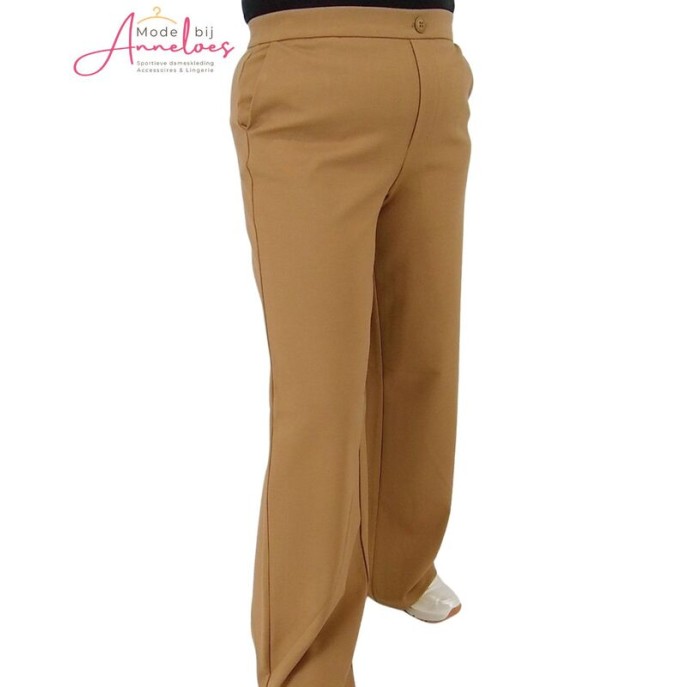 ZIZO Broek Patti wide leg Dark Sand